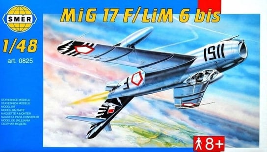Smer 0825 Samolot Mig-17F / Lim-6 Bis 1:48 Model do sklejania Směr