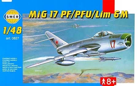 Smer 0827 Samolot Mig-17Pf / Pfu / Lim 6M 1:48 Model do sklejania Směr