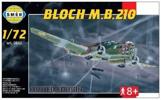 Smer 0852 Samolot Bloch MB. 210 1:72 Model do sklejania Směr