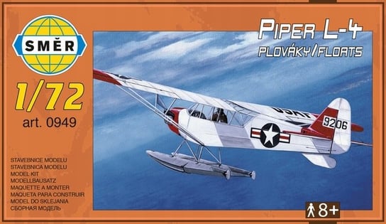 Smer 0949 Samolot Piper L-4 Floats 1:72 Model do sklejania Směr