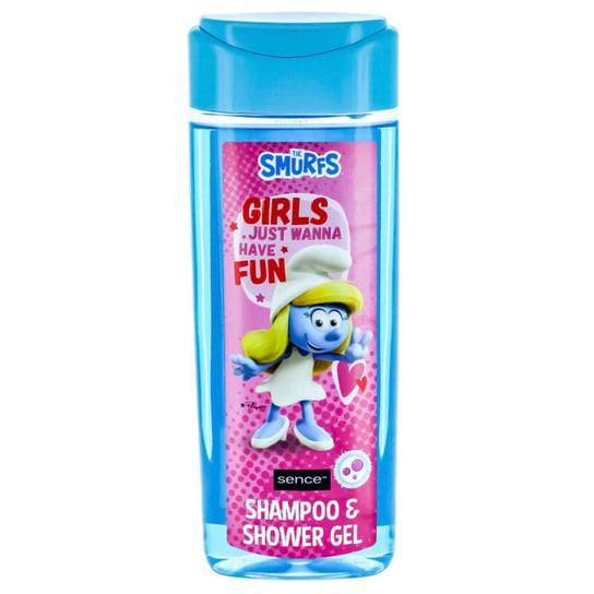 Smerfy szampon i żel pod prysznic zapach gumy balonowej pojemność 210 ml Girls just wanna have fun Smerfetka produkt wegański szybka wysyłka Inna marka