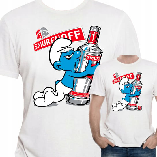 Śmieszna Koszulka Smerfy Smurfnoff Smurf 3189 L Inna marka