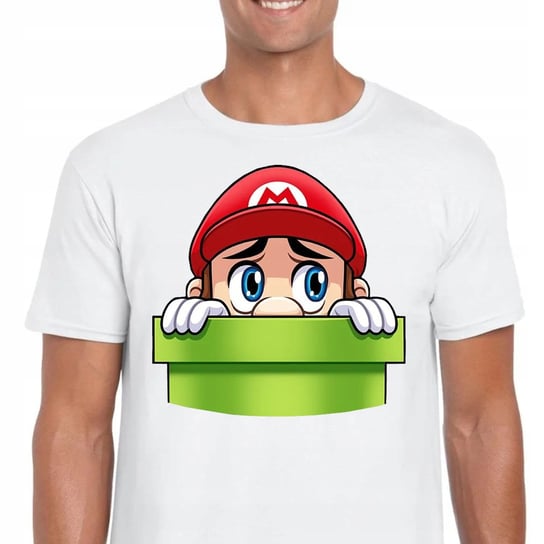 Śmieszna Koszulka Super Mario Bros Jakość M 3304 Inna marka