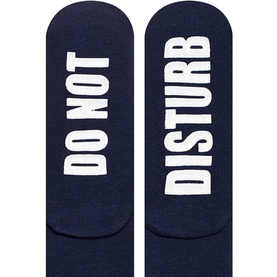 Śmieszne skarpety z napisami męskie SOXO "do not disturb " bawełniane skarpetki na prezent dla Niego - 40–45 SOXO