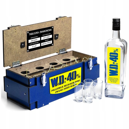 Śmieszny Prezent na 18-99 urodziny Zestaw na alkohol dla Kolegi Taty WD40 CoolProject