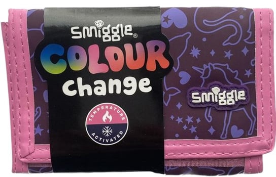 Smiggle -  portfel wszechświat- zmieniający kolor- fiolet Smiggle