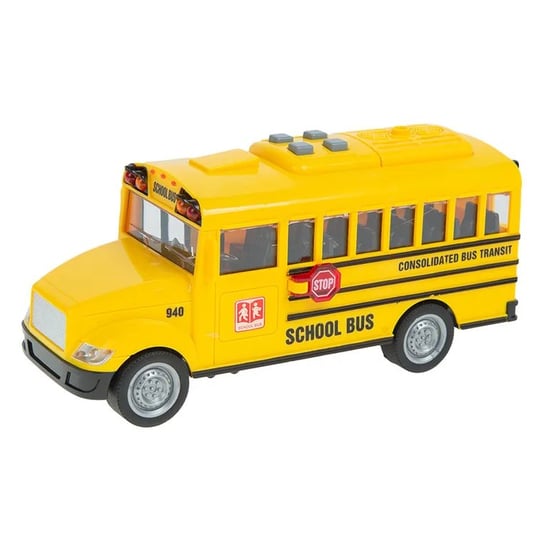 Smiki Autobus Szkolny Żółty Zabawka Pojazd Otwierane Drzwi Światło Dźwięk Smiki