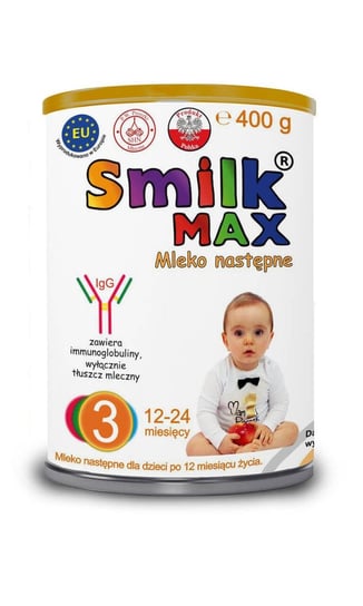 Smilk Max 3, mleko modyfikowane, 400 g Smilk