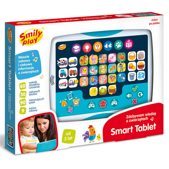 SMILY PLAY, Smart Tablet Zdobywam Wiedzę O Zwierzętach 1/12 Smily Play