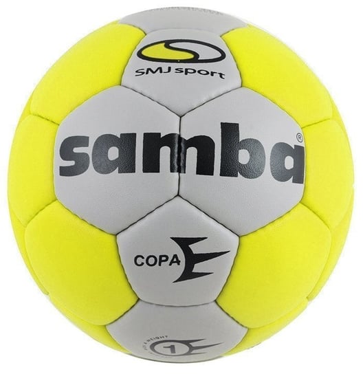 SMJ Sport, Piłka ręczna, Samba Copa Junior, żółto-szary, rozmiar 1 SMJ Sport