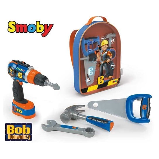 Smoby, Bob Budowniczy, zabawka edukacyjna Plecak z narzędziami Smoby