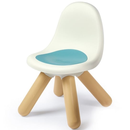 SMOBY Krzesełko z Oparciem Ogrodowe Do Pokoju Biało-Niebieskie Smoby