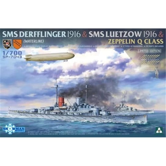 SMS Derfflinger 1916, SMS Lutzow 1916, Zeppelin Q-class 1:700 Takom SP-7043 Takom