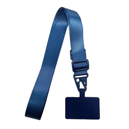 Smycz D-Pro Crossbody XL Neck Strap pasek na ramię szyję wkładka pod etui do telefonu (Niebieska) D-pro