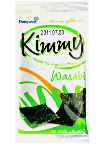 Snacki z alg morskich Kimmy Wasabi 2,7g - Dongwon Yangban Dongwon