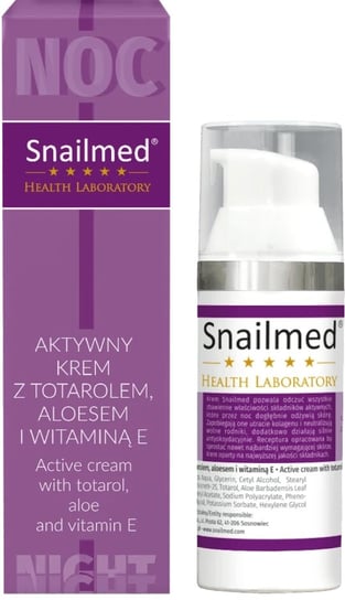 Snailmed Krem na noc do skóry wrażliwej 30ml snailmed