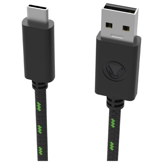 Snakebyte Kabel USB 2.0 A na USB-C Pięciometrowy Czarno zielony snakebyte