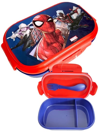 Śniadaniówka Pojemnik Dzielony Spiderman+Sztućce Kids Licensing