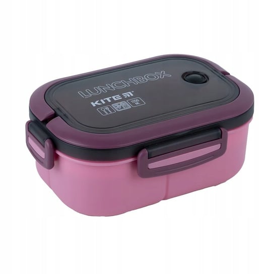 Śniadaniówka różowa ze sztuccami i uchwytem 1200 ml KITE KITE