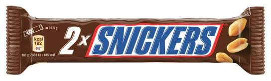 Snickers 2X, podwójny baton, 2x37,5 g Snickers