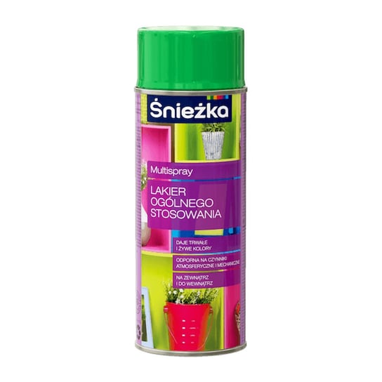 Śnieżka Multispray Lakier ogólnego stosowania uniwersalny zielony RAL6029 400 ml Śnieżka