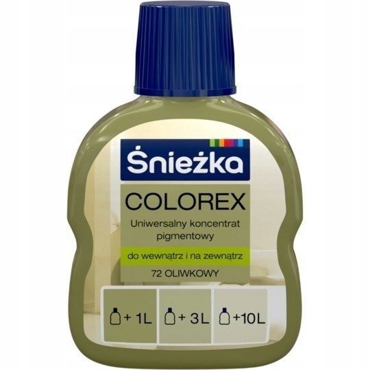 ŚNIEŻKA PIGMENT COLOREX 100ML OLIWKOWY 72 Śnieżka