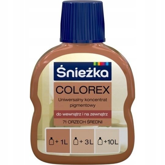 ŚNIEŻKA PIGMENT COLOREX 100ML ORZECH ŚREDNI 71 Śnieżka