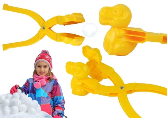 Śnieżkomat Do Śniegu Maszynka Do Robienia Śnieżek Dinozaur Żółty Inna marka
