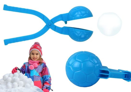 Śnieżkomat Maszynka do Kulek Śnieżnych Wzór Piłki Niebieska 20cm x 5cm x 5cm Inna marka