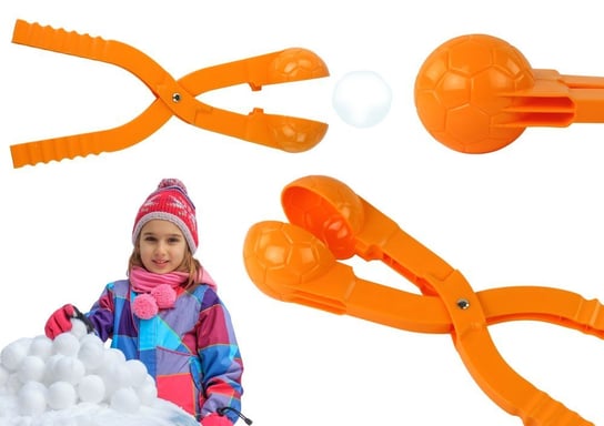 Śnieżkomat Maszynka do Kulek Śnieżnych Wzór Piłki Pomarańczowy 35cm x 7cm x 7cm Inna marka