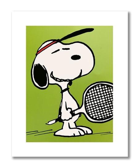 Snoopy Tenis, Plakat 40X50 Cm DEKORAMA