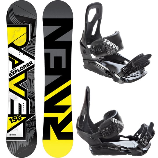 Snowboard RAVEN Explorer 161cm + wiązania S200 Raven
