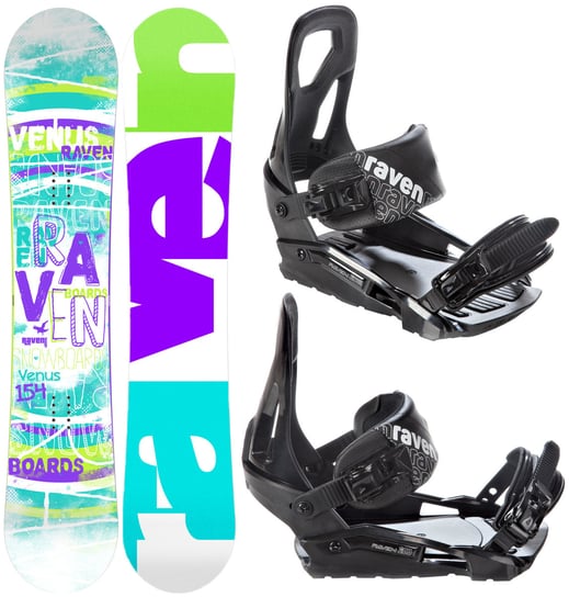 Snowboard RAVEN Venus 150cm + Wiązania S200 Raven