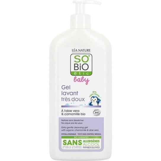 SO BIO Bebe, Hipoalergiczny organiczny płyn do mycia ciała i włosów dla niemowląt i dzieci, 500ml, Nowy EAN i Opakowanie So Bio etic