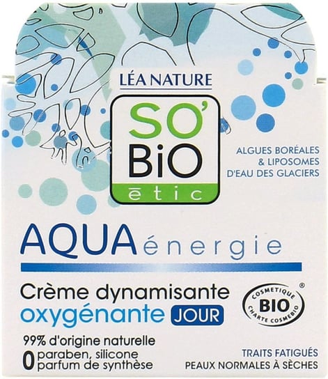 So Bio, dynamizująco dotleniający krem na dzień Aqua Energie, 50 ml So Bio