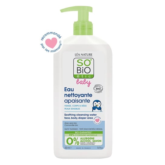 So bio, Étic, Organiczna woda micelarna dla dzieci i niemowląt, 500 ml So Bio