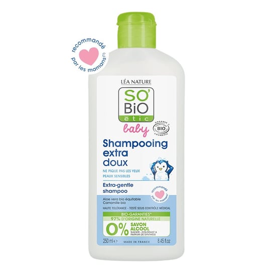 SO’BiO étic ultra delikatny szampon micelarny dla dzieci i niemowląt, 250 ml LEA NATURE