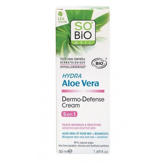 So Bio, krem Dermo Defence dla skóry wrażliwej Bio Aloes, 50 ml So Bio