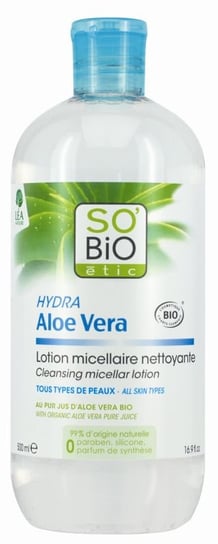 So Bio, oczyszczająca woda micelarna z bioaloesem, 500 ml So Bio