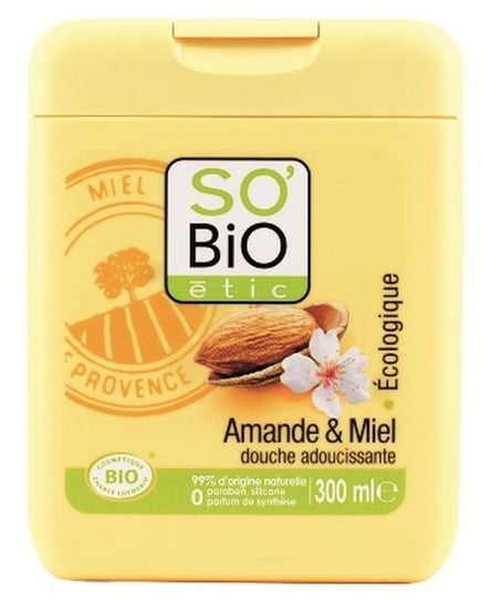 So Bio, żel pod prysznic migdały i miód, 300 ml So Bio