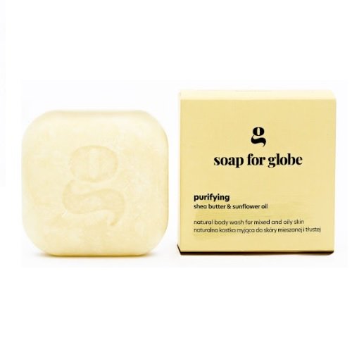 Soap For Globe, Kostka Myjąca Do Skóry Z Niedoskonałościami, Purifying, 100g Soap for globe