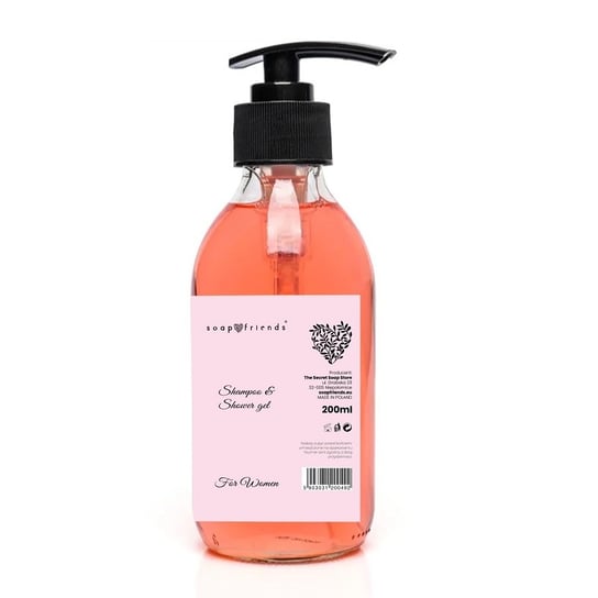 Soap&Friends, Ekskluzywny szampon & Żel 2w1 dla kobiet, 200 ml Soap&Friends