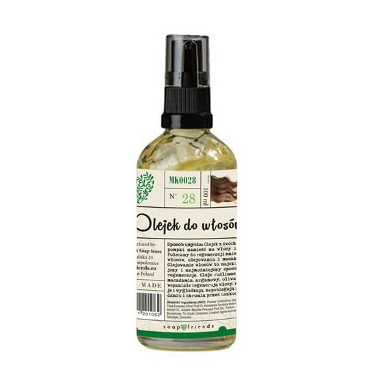Soap&Friends,  Regenerujący olejek do włosów, 100 ml Soap&Friends