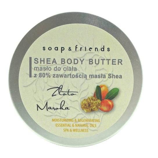 Soap&Friends, Shea Butter 80 ml% Masło do ciała Złoto Maroka, 200 ml Soap&Friends