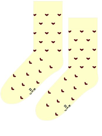 Socks in the Box, skarpety, Małe Czerwone Serduszka, rozmiar 35-38 Socks in the Box