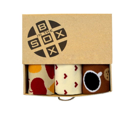 Socks in the Box, skarpety męskie, Box dla Fana Kawy i Szarlotki, rozmiar 39/42 Socks in the Box