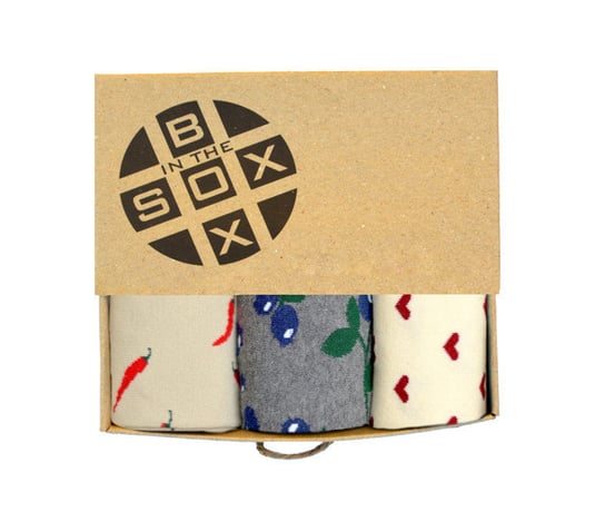 Socks in the Box, skarpety męskie, Box Ostre Jagody, rozmiar 35-38 Socks in the Box