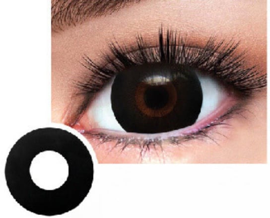 Soczewki jednodniowe kolorowe zerówki czarne oczy Inna marka