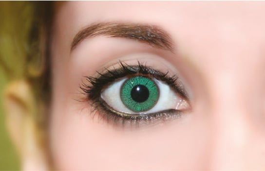 Soczewki kolorowe jednodniowe zerówki zielone oczy Inna marka