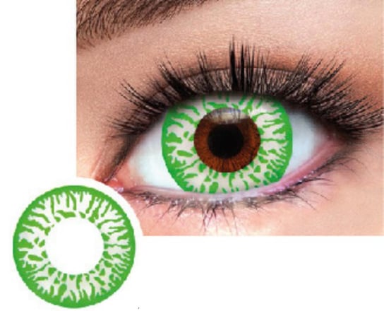 Soczewki kolorowe zielone oczy JOKER na halloween Inna marka